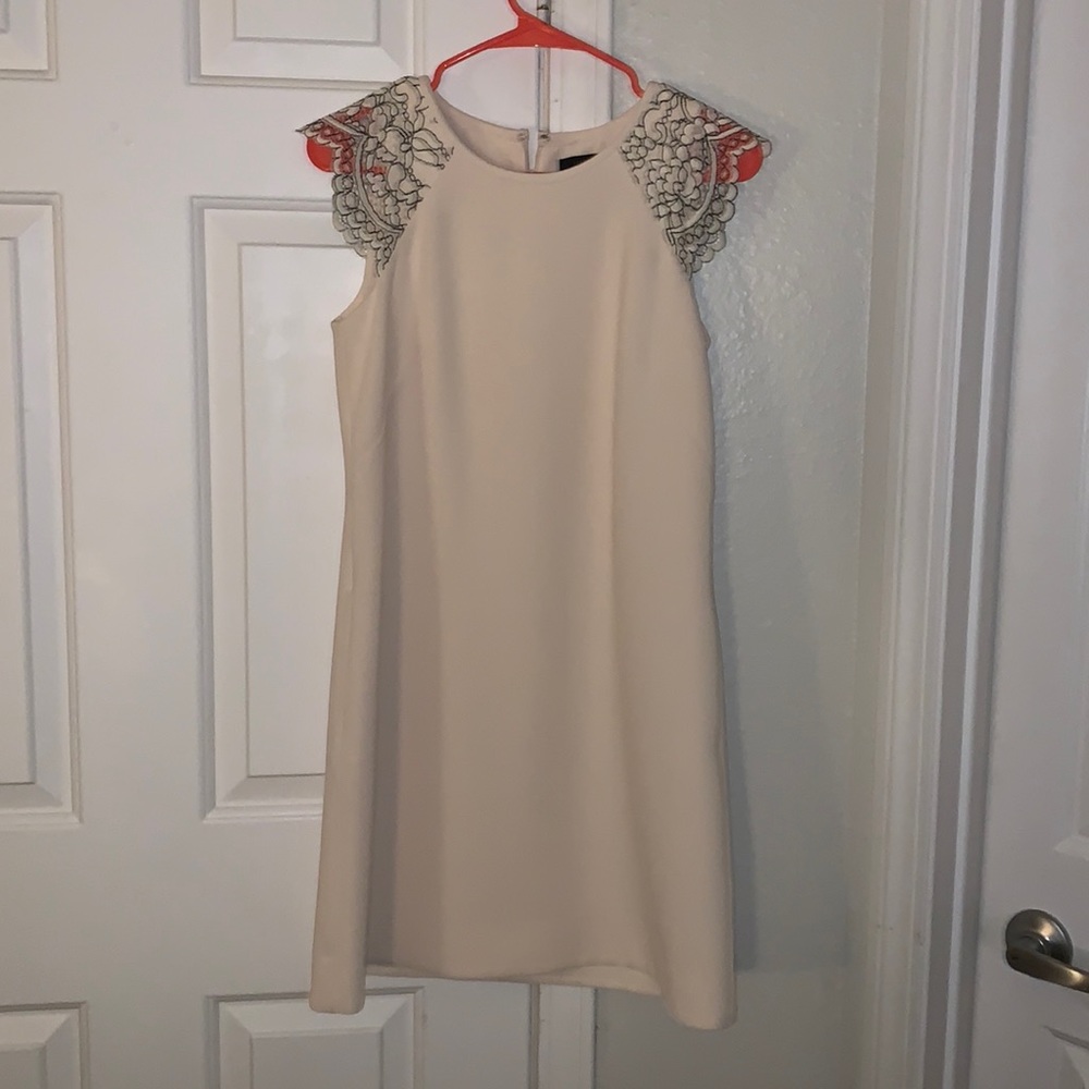 Beautiful cream dress - perfect for work party or rehearsal dinner